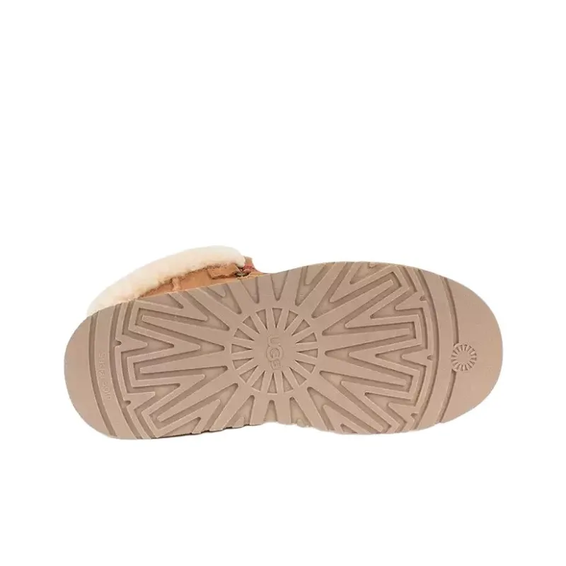 UGG Warm And Wear Resistant Short Snow Boots Women's Chestnut-4