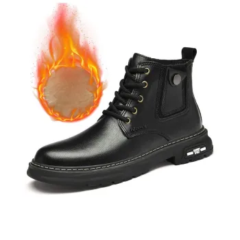 Wen Nai Short Martin Boot Men's Black