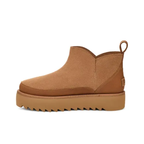 UGG Warm And Wear Resistant Short Snow Boots Women's Chestnut