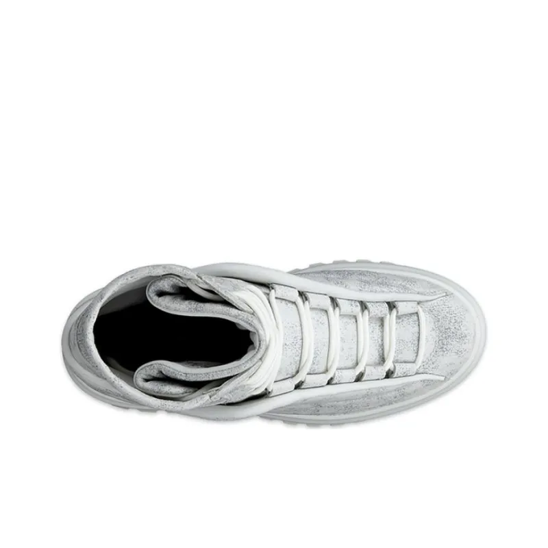 Ecco Ankle Boots Men Silver-4