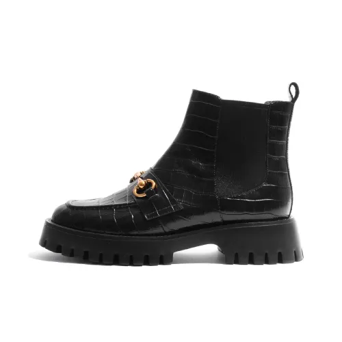 STEVE MADDEN Elisha Short Chelsea boots mujer Women's Black