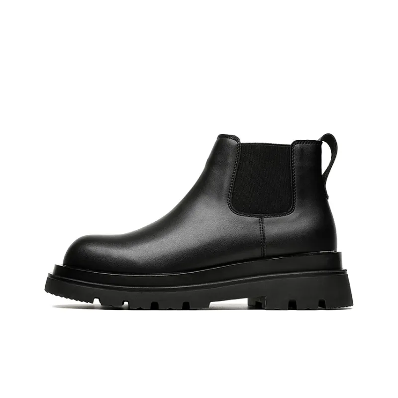Aquarius Short Chelsea Boots Men's Black-0