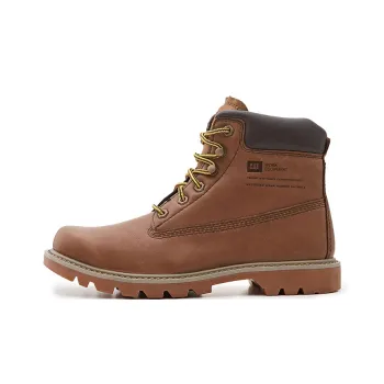 CAT Bruiser 2.0 Collection Abrasion Resistant Slip Resistant Short Outdoor Boots Unisex Brown