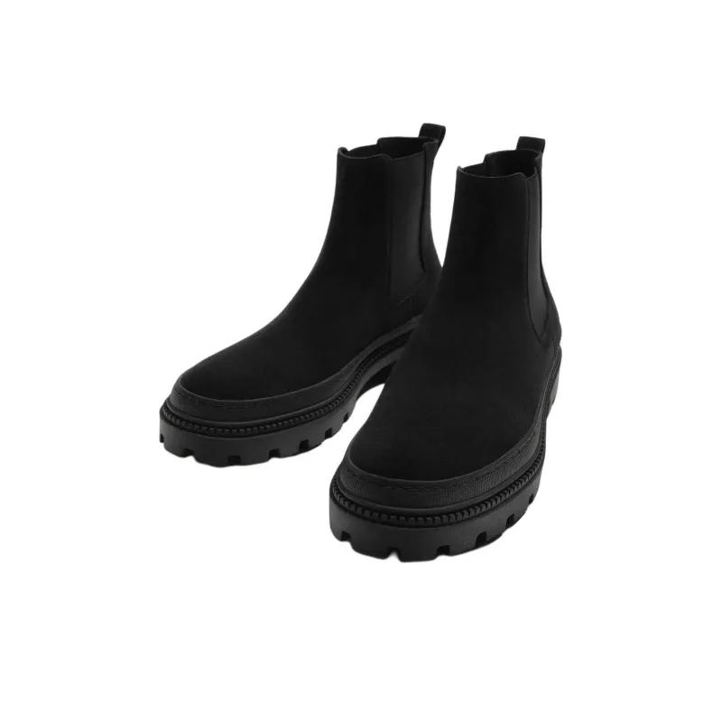 ZARA Short Chelsea Boots Men's Black-2