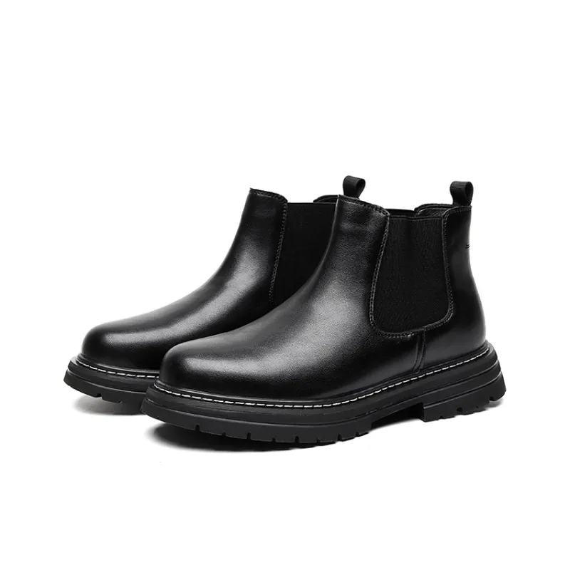 Beidouniao Chelsea Boots Men Black-2