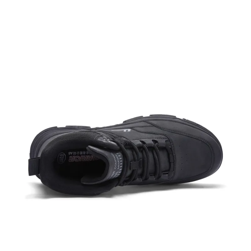 Warrior Cushioning Height Increasing Short Mid Calf Outdoor Boots Men's Black-2
