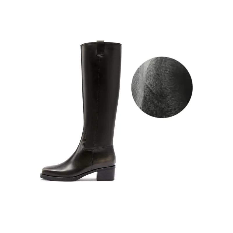 Staccato Wandering Polka Knee high Boots 4.5cm Women's-12