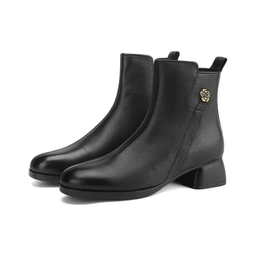 SAFIYA Ankle Boots Women's Black/Brown/Asphalt Gray