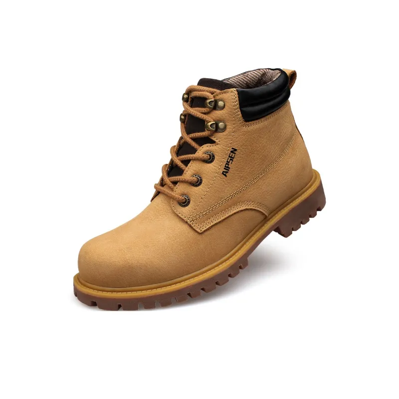 AIPSEN Short Martin Boot Men's Gold-4