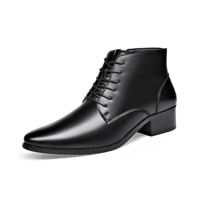 Romon Ankle Boots 5cm Men's Black-1