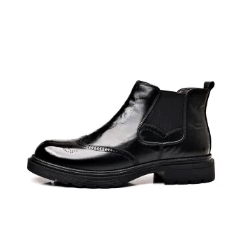 Romon Short Chelsea Boots Men's Black
