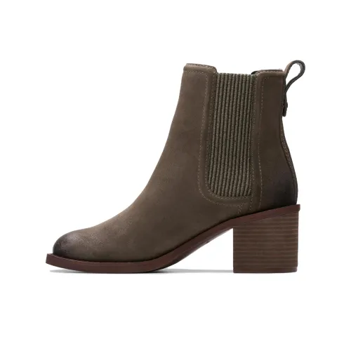 Clarks Short Chelsea Boots 7cm Women's Gray