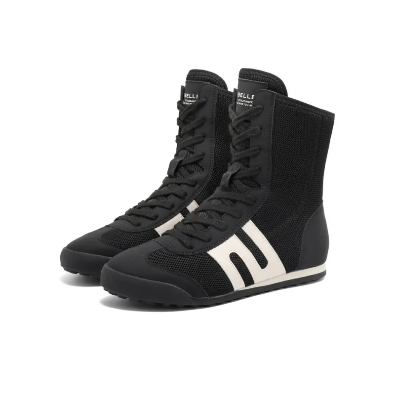 BELLE Ankle Boots Women's Black/Ecru-4