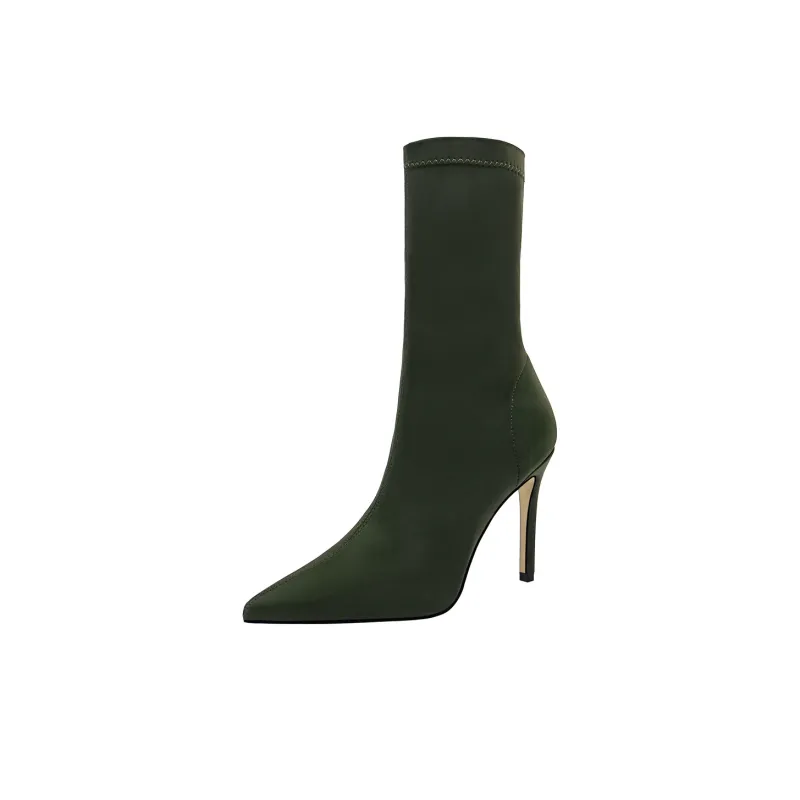 QITUMAUL Ankle Boots 10cm Women's-7