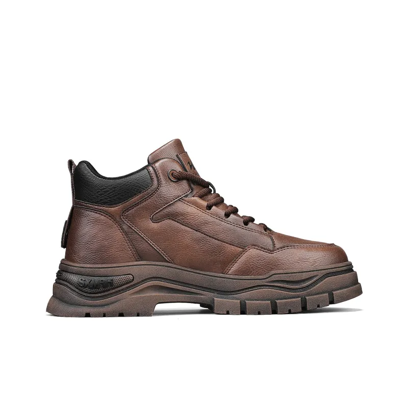 Binary Short Mid Calf Outdoor Boots Men's Brown-1