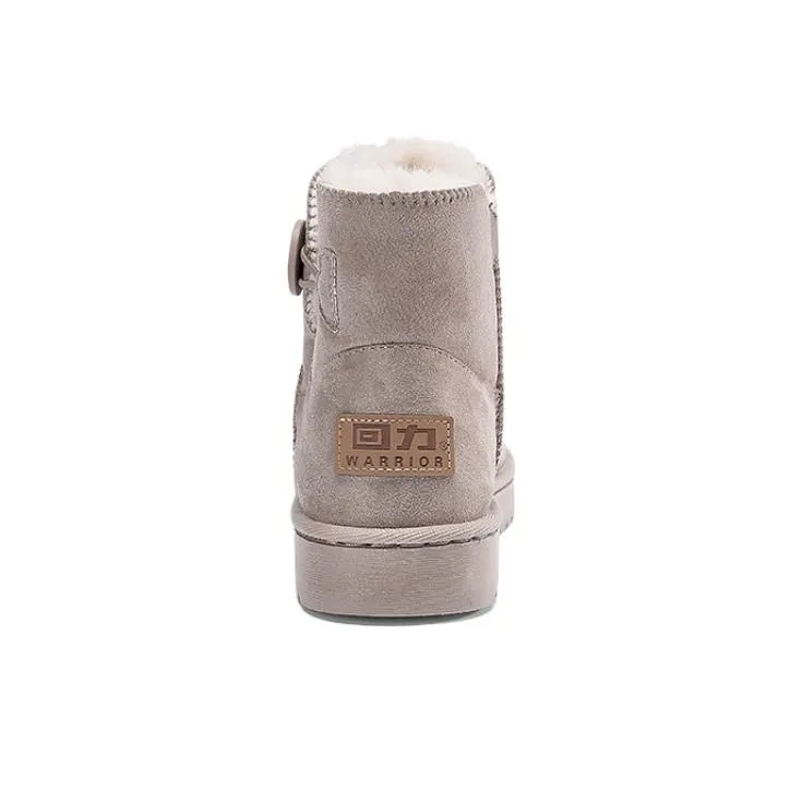Warrior Short Mid Calf Snow Boots Women's Camel-3