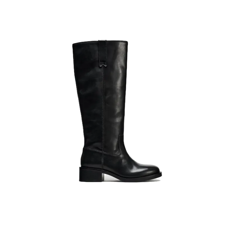 ZARA Knee-high Boots Women's Black-1