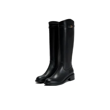 PT'SON Knee high Boots Women's Black