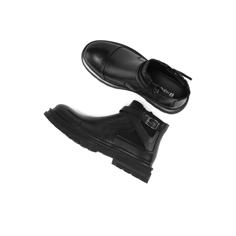 HANG TEN Ankle Boots Men Sub Sauce Black/Cambridge Brown/-5