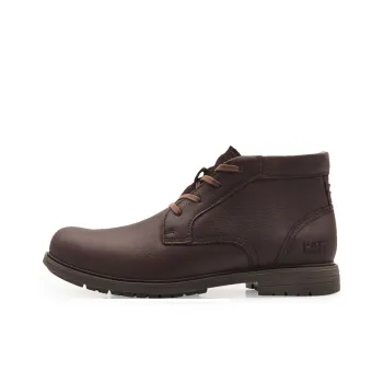 CAT Warm Water Resistant Wear Resistant Cushioning Slip Resistant Short Outdoor Boots Men's Coffee