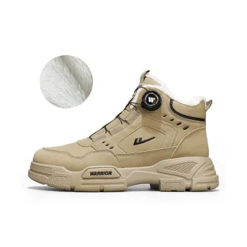 Warrior Short Mid Calf Martin Boot Unisex Khaki
