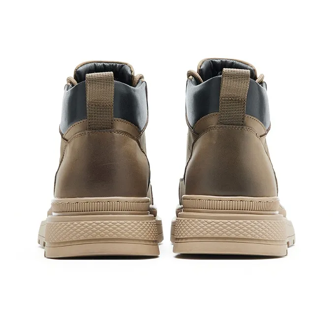 JOSINY Short Martin Boot Men's Khaki-4