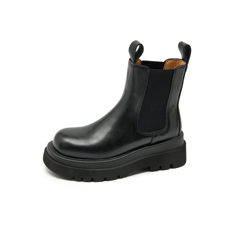 WESTLINK 14cm Chelsea Boots 6cm Women's Black-1