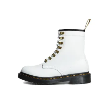 Dr.Martens Short Mid Calf Martin Boot Women's White