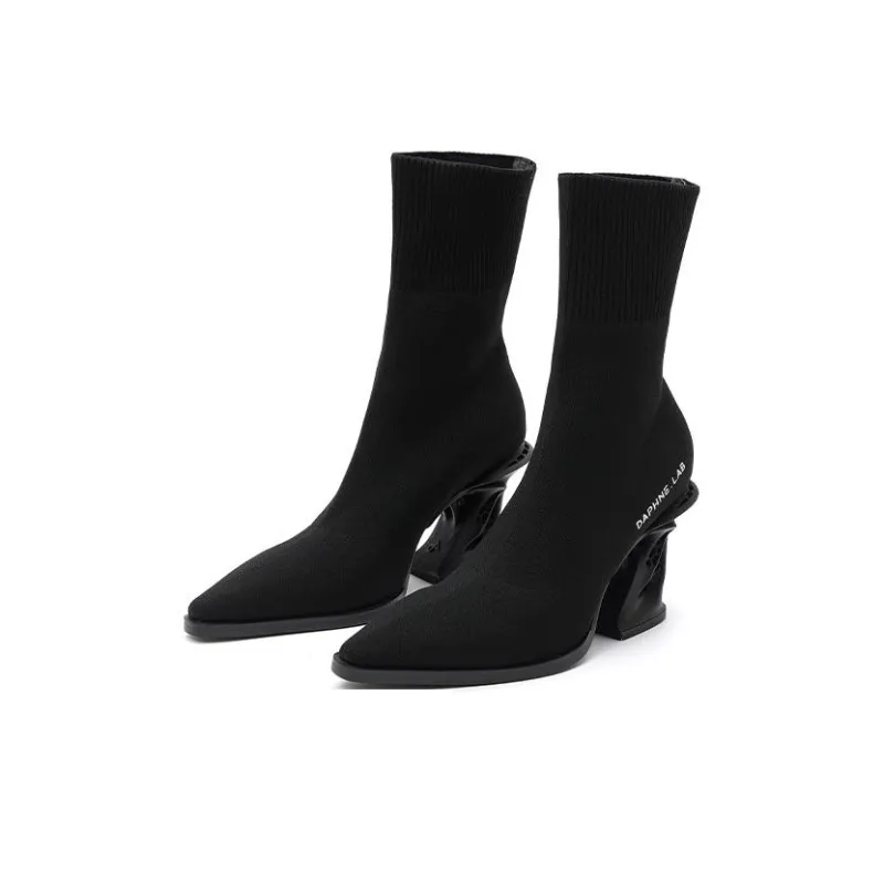 DAPHNE LAB Ankle Boots 8.5cm Women's-3