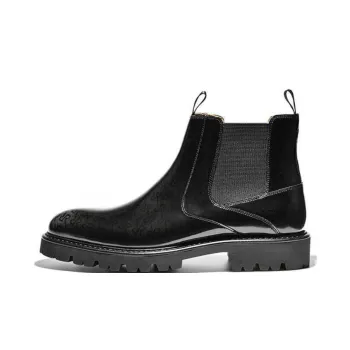 RARE Short Chelsea Boots 2.5cm Men's Black