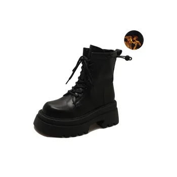 CHERRY&KALIKA Short Martin Boot Women's Black
