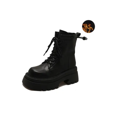 CHERRY&KALIKA Short Martin Boot Women's Black