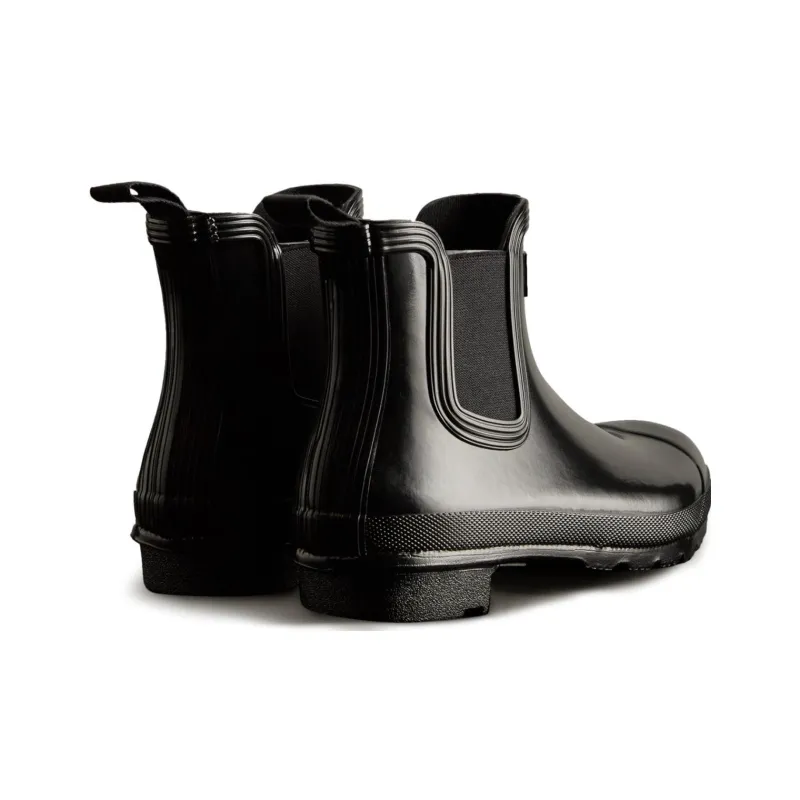 HUNTER Ankle Length Chelsea Boots Women's Black-3