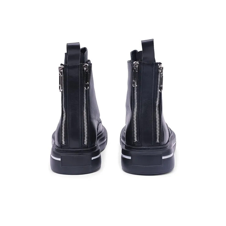 Mr.shang Original Garden Collection Ankle Boots Men's Black-5