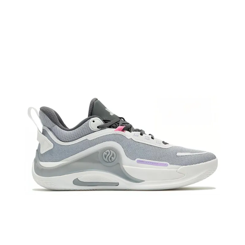 361° AG Durable Breathable Low Top Basketball Shoes Men's Gray-1