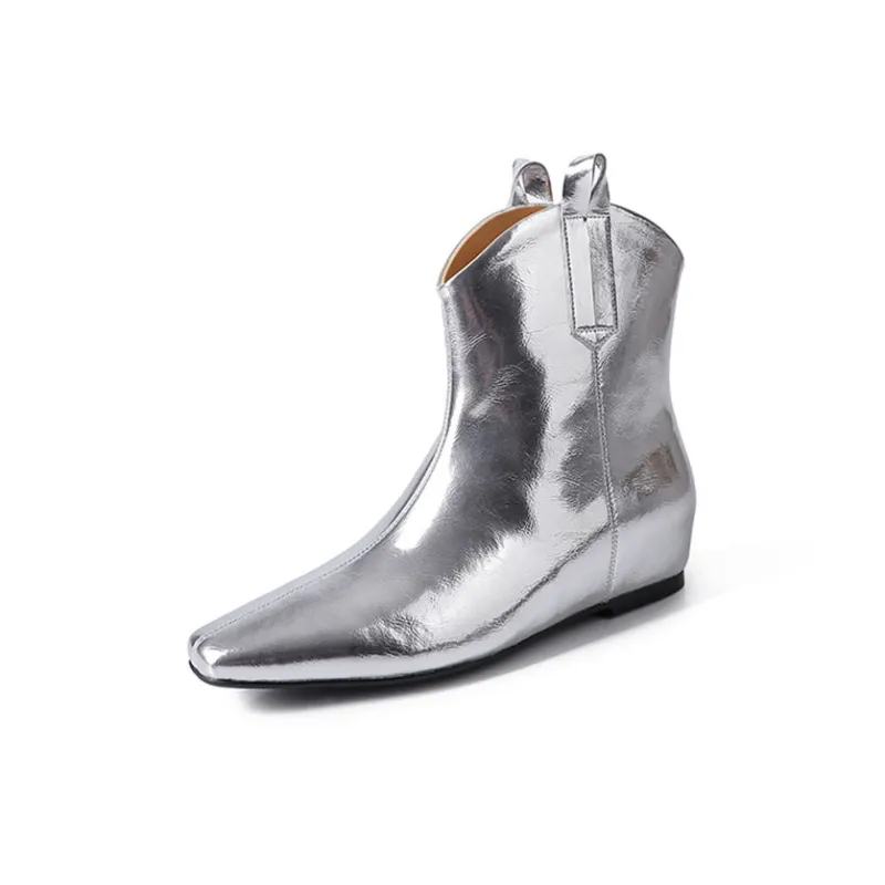 Echo&yolo Ankle Boots Women's Black/Brown/Silver-4