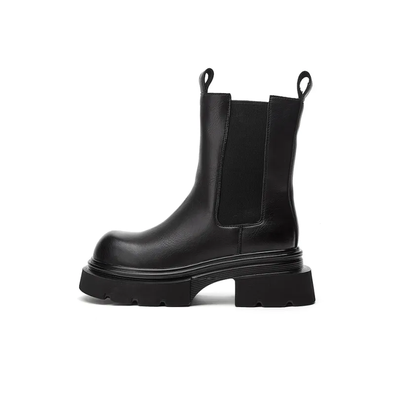 Jin Baichuan Short Chelsea Boots Women's-0