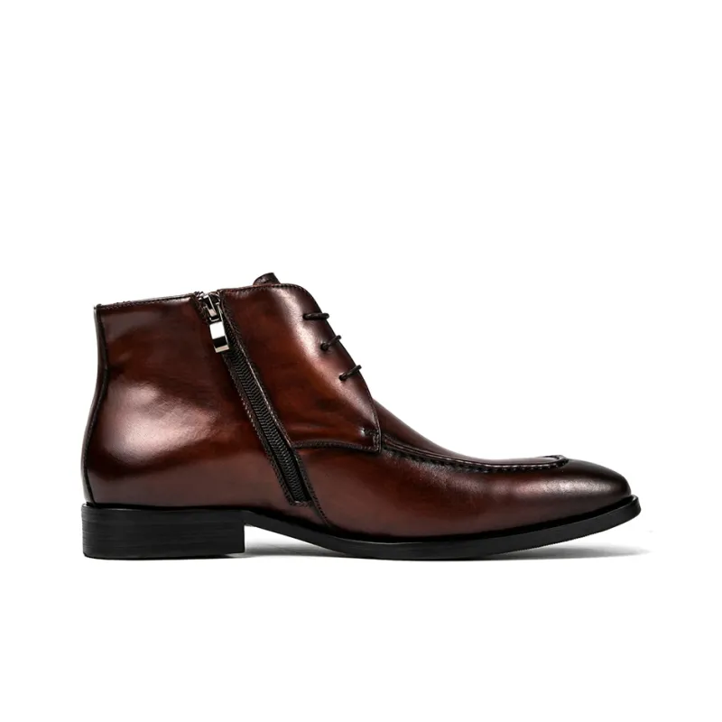 ASTON M.JAZZ Ankle Boots Men Black/Brown-3