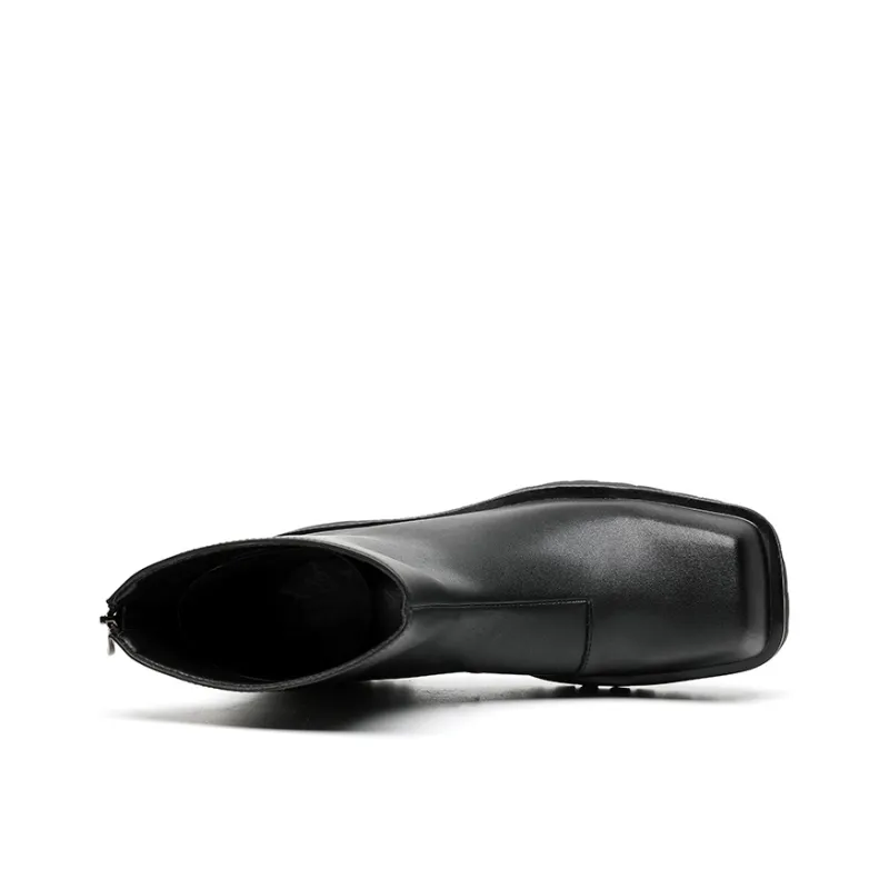 ZUWUDONG Ankle Boots Men's Black-1
