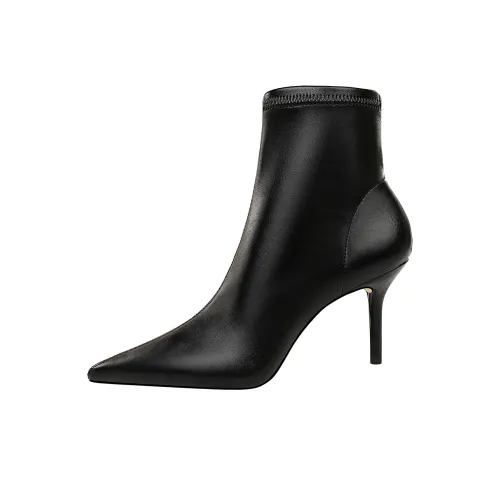 QITUMAUL Ankle Giuseppe 8cm Women's Black