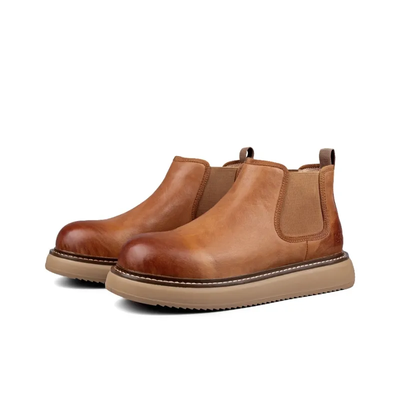 LOHAN·SIR Short Chelsea Boots Platform Men's-1