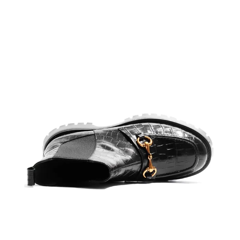 STEVE MADDEN Elisha Short Chelsea Boots Women's Black-4