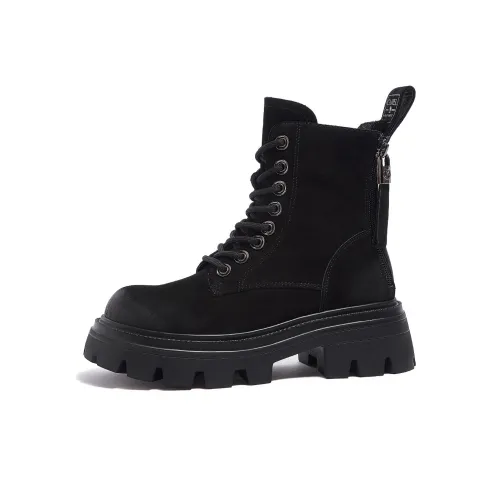 CAMEL Short Martin Boot 5.5cm Women's Black