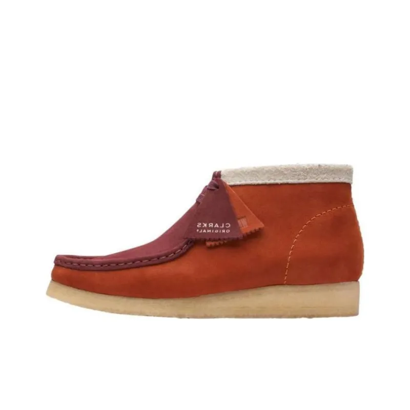 Clarks Originals Wallabee Boot Dark Orange Combination-0
