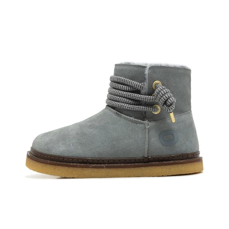 OETZI Crew Snow Boots Unisex Dark Gray-0