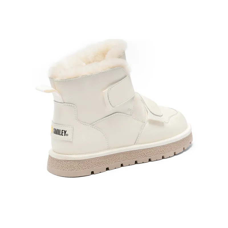 SMILEY Snow Boots Women's Ecru-3