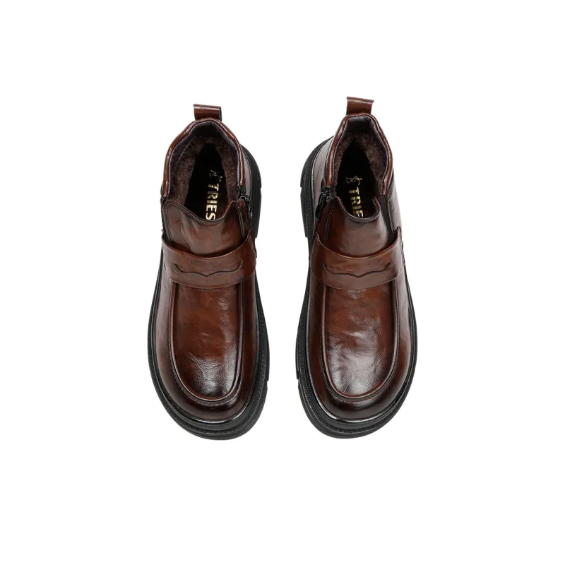 Wit Ankle Boots Men Black-2
