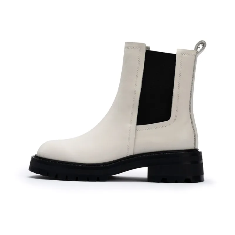 MALEMONKEY Short Chelsea Boots 4.5cm Women's Black-3