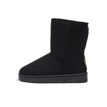 Warrior Warm Height Increasing Slip Resistant Crew Snow Boots Women's Black