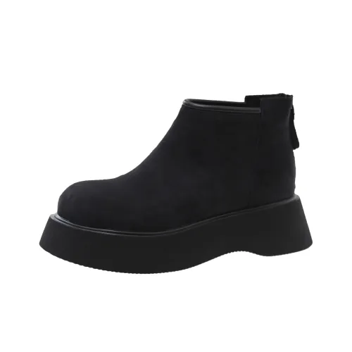 OBWA Warm Wear Resistant Height Increasing Slip Resistant Coverage Short Snow Boots Women's